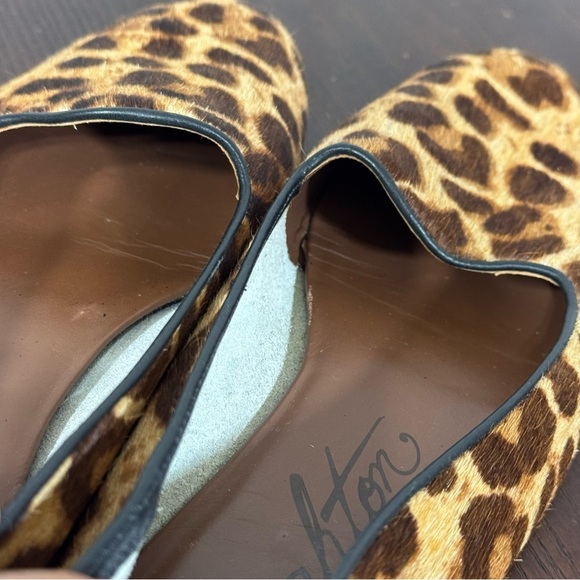 BRIGHTON pony hair Leopard Print Women's Ballet flats Silver accent on back 7.5 - Picture 16 of 17